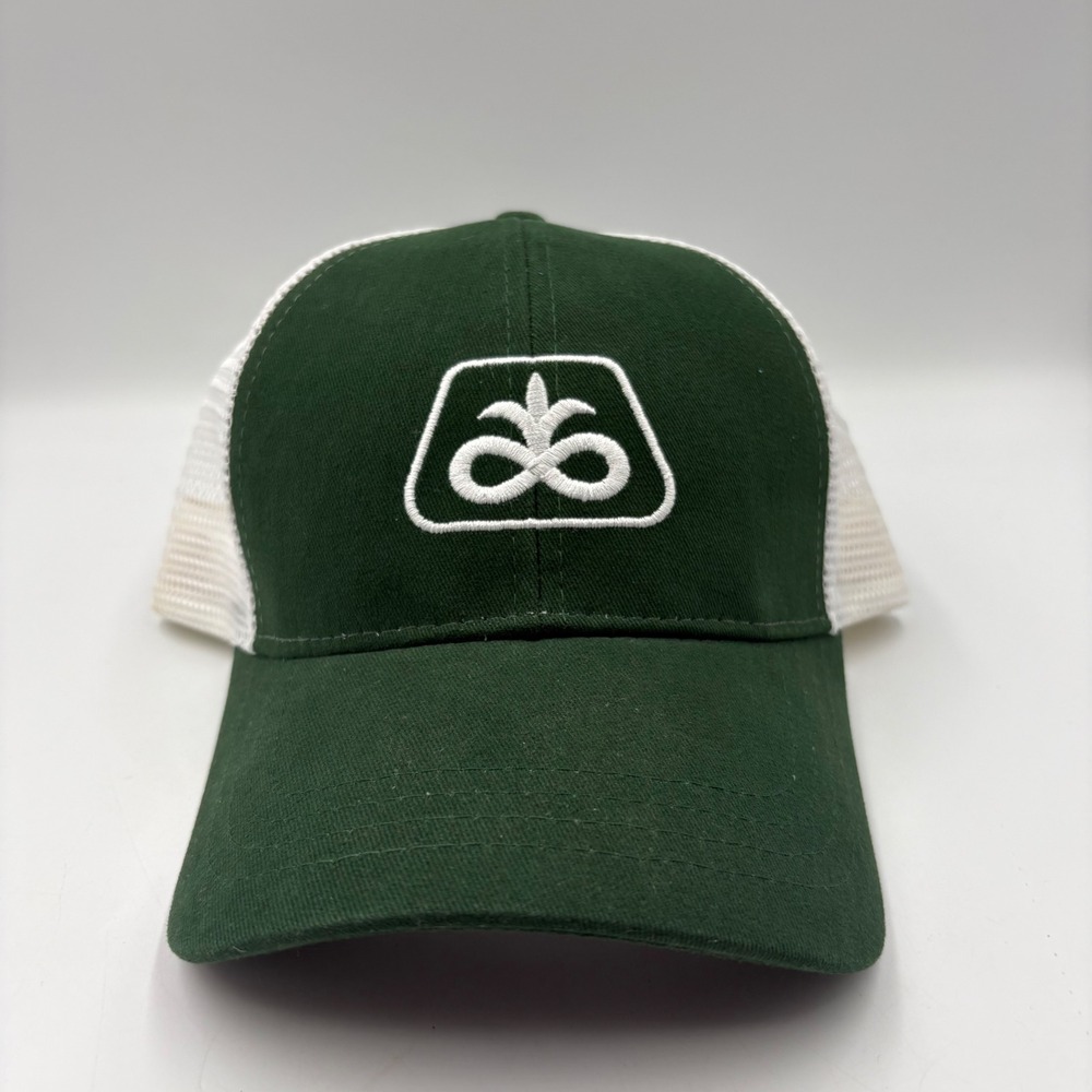 DuPont Pioneer Trucker Hat Mens OSFA Green‎ White Good Embroidered Logo Cap